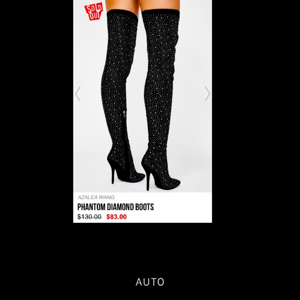 Azalea Wang Phantom Black Suede Diamond